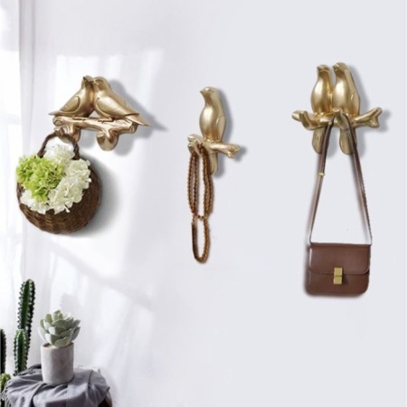 Nast-light decor "Doves", 10.5 x 7 cm, gold