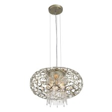 Люстра подвесная St Luce. SL1101.203.05. Dolcima. 5х40 Вт, E14, 50х50х30 см, цвет шампань