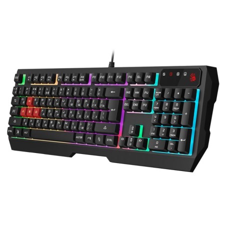 Keyboard A4Tech Bloody B135N Black USB Multimedia for Gamer LED (Tarling Supply) 103388-6
