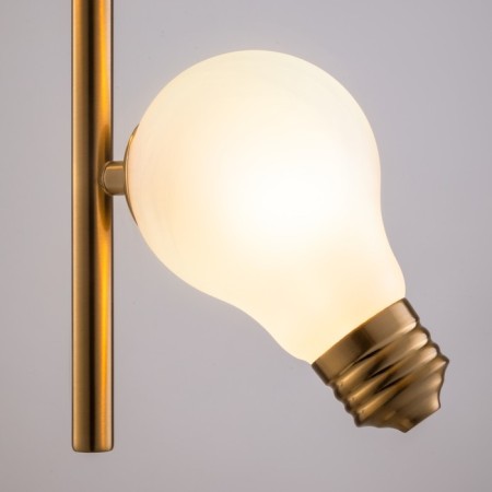 Suspended lamp Freya Fr5372PL-02BS EVIDENCE, 220x220x1500 mm, G9, 2x40W, brass color-7