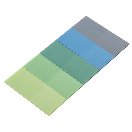 Bookmarks with adhesive edge are plastic, 20 x 45mm, 5 colors x 20 sheets, Devente Marandi Blister, 2011206-1