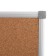 Combined board 90x120 cm, magnetic marker/cork, calligrata standard, in the aluminum frame