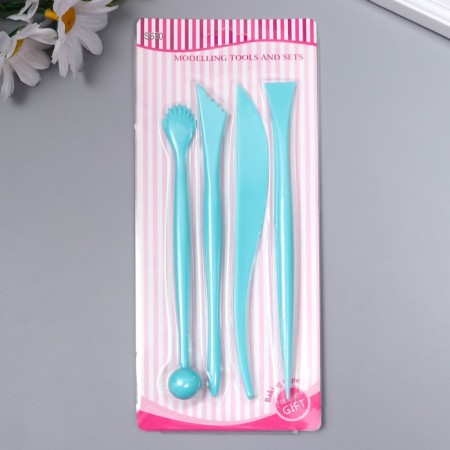 Tools for modeling and giving a set 4 pcs plastic 16 cm-3