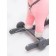Horse Railway Capacked Amarobaby Prime, with wheels, 63x35x60 cm, pink color