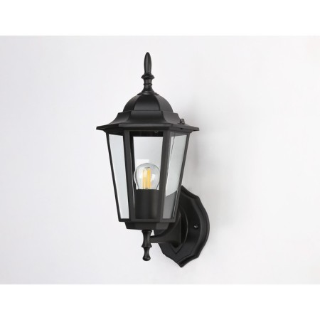 Street wall lamp Ambrella Garden St2010, E27, Black color, transparent-1