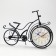 Table Figure Clock "Retro Bicycle", smooth move, dial d-11 cm, 23 x 33 cm, aa