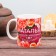 Sublimation "Natalia" flowers, 320 ml, with application