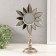 Souvenir Polystone "Mirror Flower" silver 21x9.5x33 cm