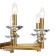Suspended chandelier Albert 8xe14 40W, size 71x71x53-115 cm, bronze color