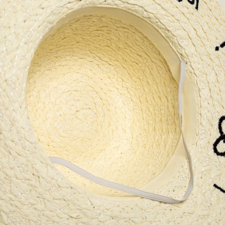 Women's hat "Life is good", size 54-56, white color-4