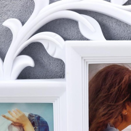 Photo frame in 8 photos 10x10, 10x15 cm "Family Tree" White 60x50x2 cm-1