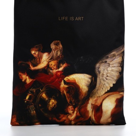 Bag Schoper Life is Art, 35x0.5x40 cm, Department without lightning, without lining, black-3