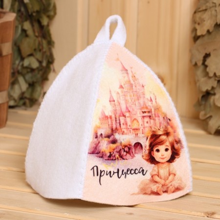 Bath cap with children's print "Princess"
