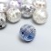 Beads for creativity plastic "Striped balls" set 20 grams d = 1.6 cm