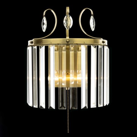 Lamp Citilux "Inga" CL335323, 25x30.5 cm, 2x60W, E14, brown color-18