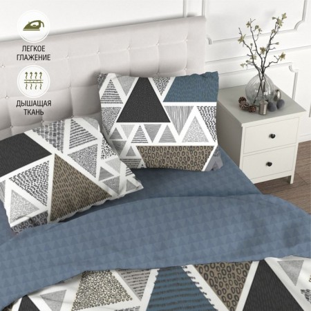Bed linen euro, size 215x240 cm, 200x220 cm, 70x70 cm - 2 pcs-1