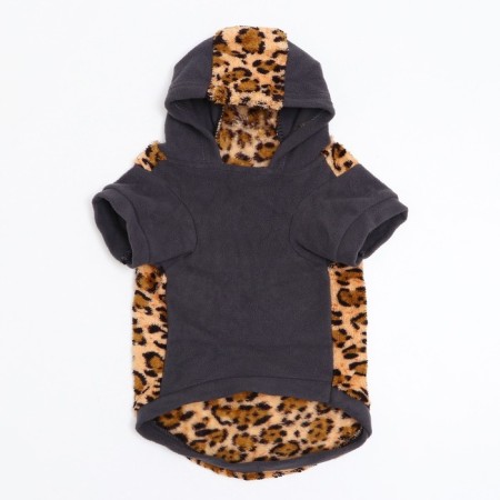 Sweatshop with a hood "Leopard", size L (DS 31, Osh 40, Osh 46 cm)-6