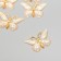 Decor for creativity Plastic "Butterfly Golden Network" MIX 2.3x3.8 cm