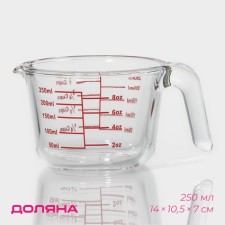 A jug of a measuring glass of the Classic shares, 250 ml, 14 × 10.5 × 7 cm