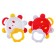 A rattle "Sun with a mirror", with elastic elements, color mix, crumb I