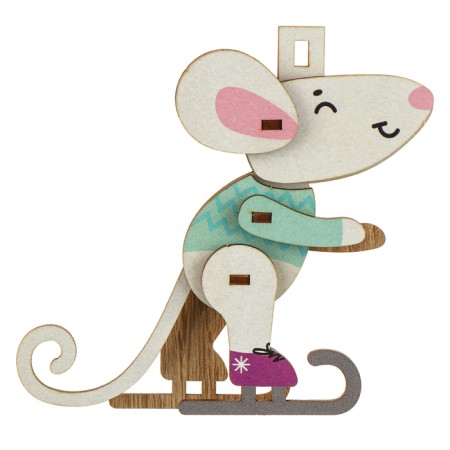 New Year's prefabricated pendant on the Christmas tree "New Year! Mouse "-1