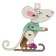 New Year's prefabricated pendant on the Christmas tree "New Year! Mouse "