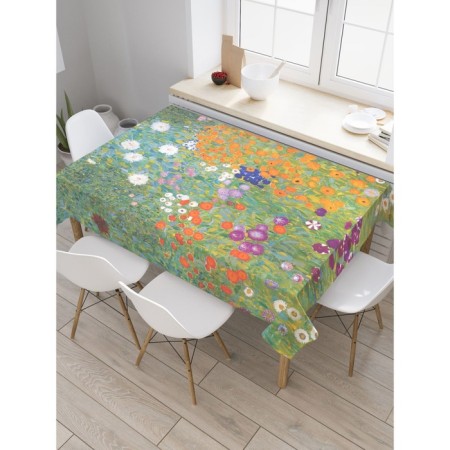 Tables on the table "Blooming Garden", rectangular, oxford, size 120x145 cm