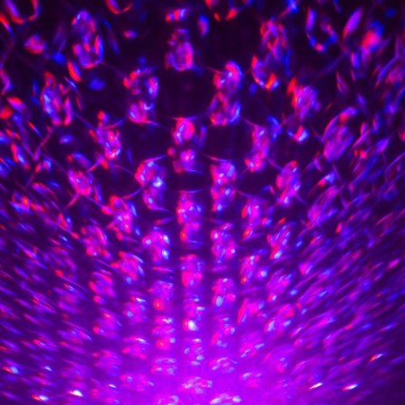 Light device "Waves" 10.5 cm, laser, speaker, remote control, glow of multi, 5 V-4