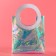 Gift package from PVC, White, Iridiscent, 20 x 18 x 10 cm