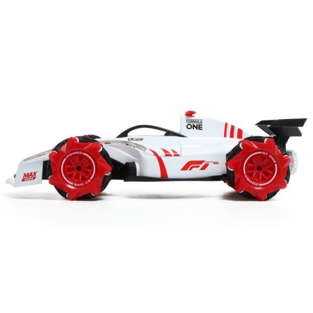 The radio -controlled "formula" machine works on the battery, the effect of smoke, light, white color-1