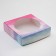Gift box team with a window, heavenly, 11.5 x 11.5 x 3 cm
