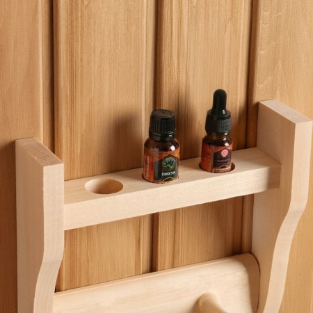 Shelf for oil with 2 hooks, 3 holes, 23.5x5x5x20 cm-1