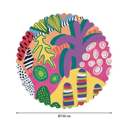The tablecloth "neon tropics", round, Saten, d = 150 cm-1