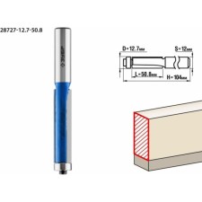 Фреза кромочная ЗУБР 28727-12.7-50.8, с подшипником, хвостовик d = 12 мм, 12.7 x 50.8 мм