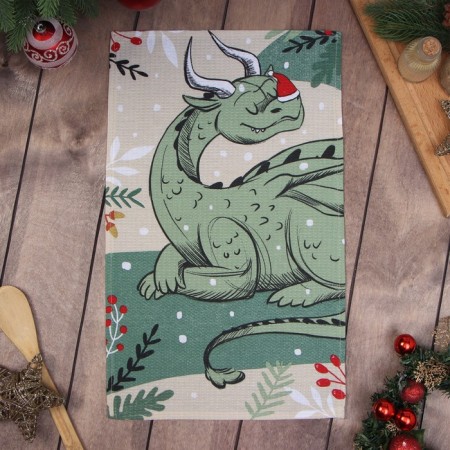 Dolyana towel "New Year's mood" 28x46 cm, 100% hl, waffle 160 g/m2