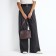 Cross-Bodi bag with zipper, dark pink color