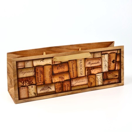 Package for a bottle horizontal "Traffic jams", 36 × 10 × 13 cm