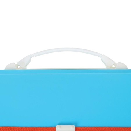 A4 Portfire folder 13 POSTDD BRAUBERG JOY (330x245x35 mm), with edging, label index, turquoise-3