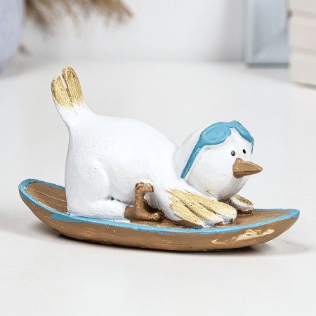 Figure "Penguin on Bord" 14x5.5x7.5cm