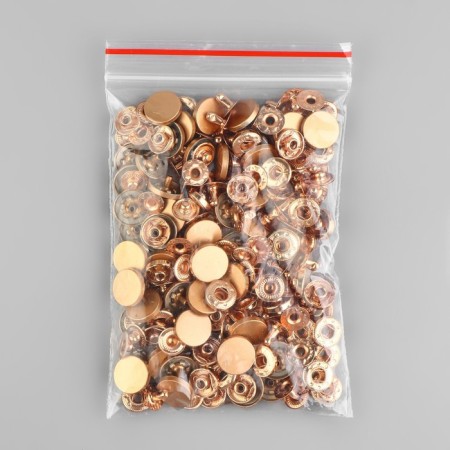 Installation button, alpha (S-shaped), d = 12 mm, golden matte color-3