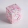 Bonbonniere box, gift packaging, Flamingo, 6 x 7 x 6 cm
