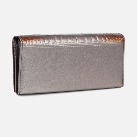 Women's wallet on magnets, bronze color-1
