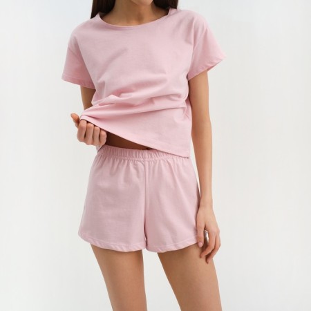 Female pajamas (T-shirt and shorts) KAFTAN "BASIC" size 48-50, pink color-4