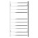 Water towels Domoterm "Quadro" P10, 500x1000 mm, chrome