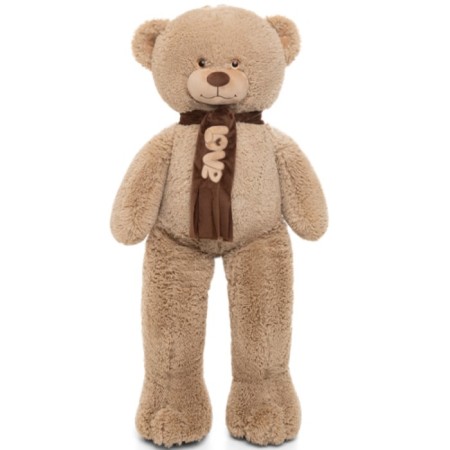 Soft toy "Bear Philip", coffee color, 130 cm-5