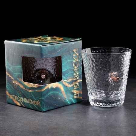 A glass "impenetrable. Bled with a bullet", 350 ml-3