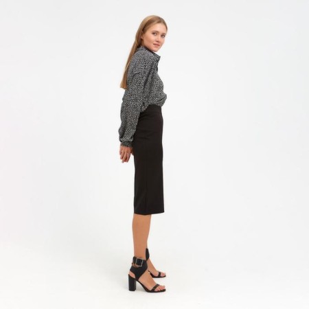Women's skirt Minaku: classic color black, rr 46-1