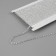 Rhinestones on threads, 4 mm, 9 ± 1 m, transparent color