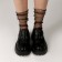 Carnival accessory, socks, black stars silver