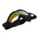 Glass-mask for motorcycle driving, golden chrome glass, black color, OM-14